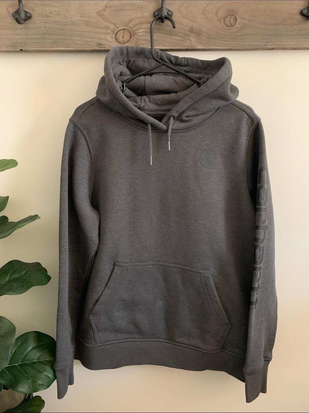 Carhartt Woman’s Charcoal Gray Pullover Hoodie